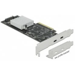 Controller DeLOCK PCIe X8 > 2x Extern USB-X 3.2 Gen 2x2