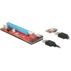 Mainboard Zubehör DeLOCK Riser Card PCI X1 > X16 USB Kabel