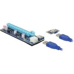Mainboard Zubehör DeLOCK Riser Card PCI X1 > X16 USB Kabel