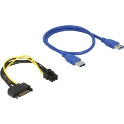 Mainboards Verkaufsgeschäft -Mainboards Verkaufsgeschäft DeLOCK Riser Card PCI x1 x16 USB Kabel@@tvzz9p 1