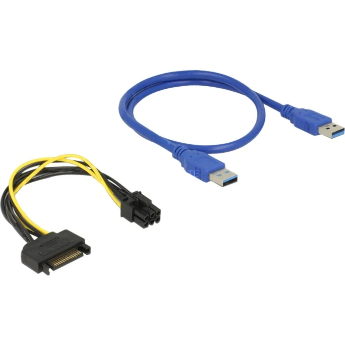 Mainboard Zubehör DeLOCK Riser Card PCI X1 > X16 USB Kabel 2 Mainboard Zubehör DeLOCK Riser Card PCI X1 > X16 USB Kabel – Bild 2