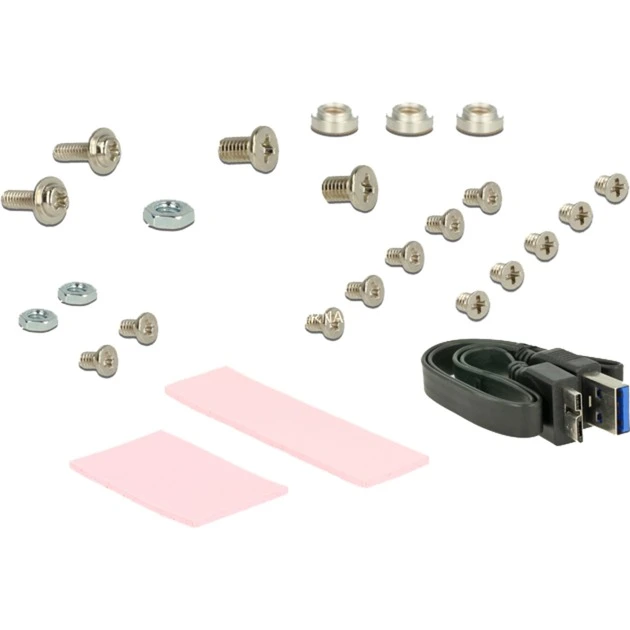 Controller DeLOCK USB3.1 Micro-B Bu>M.2+ MSATA 2,5", Konverter – Bild 5