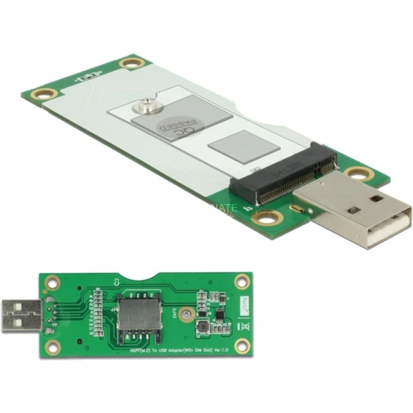 Controller DeLOCK USB 2.0 A Stecker > M.2 B+SIM Slot Konverter
