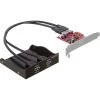 DeLOCK USB 3.0 Front Panel 2-Port Inkl. PCI Express Card, Controller (schwarz, Retail)