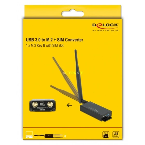 Controller DeLOCK USB 3.0 Konverter Für M.2 Key B Modul Mit SIM Slot Und Gehäuse 6 Controller DeLOCK USB 3.0 Konverter Für M.2 Key B Modul Mit SIM Slot Und Gehäuse – Bild 6