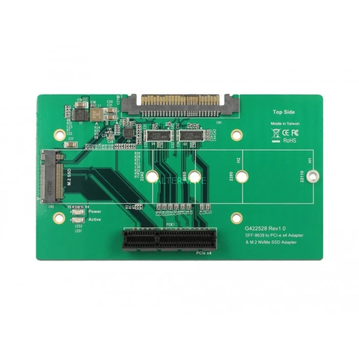 Mainboard Zubehör DeLOCK U.2 SFF-8639 -PCIex4 O. M.2 Key M, Adapter – Bild 3
