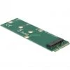 Controller DeLOCK MSATA Zu M.2 Key B Slot, Adapter