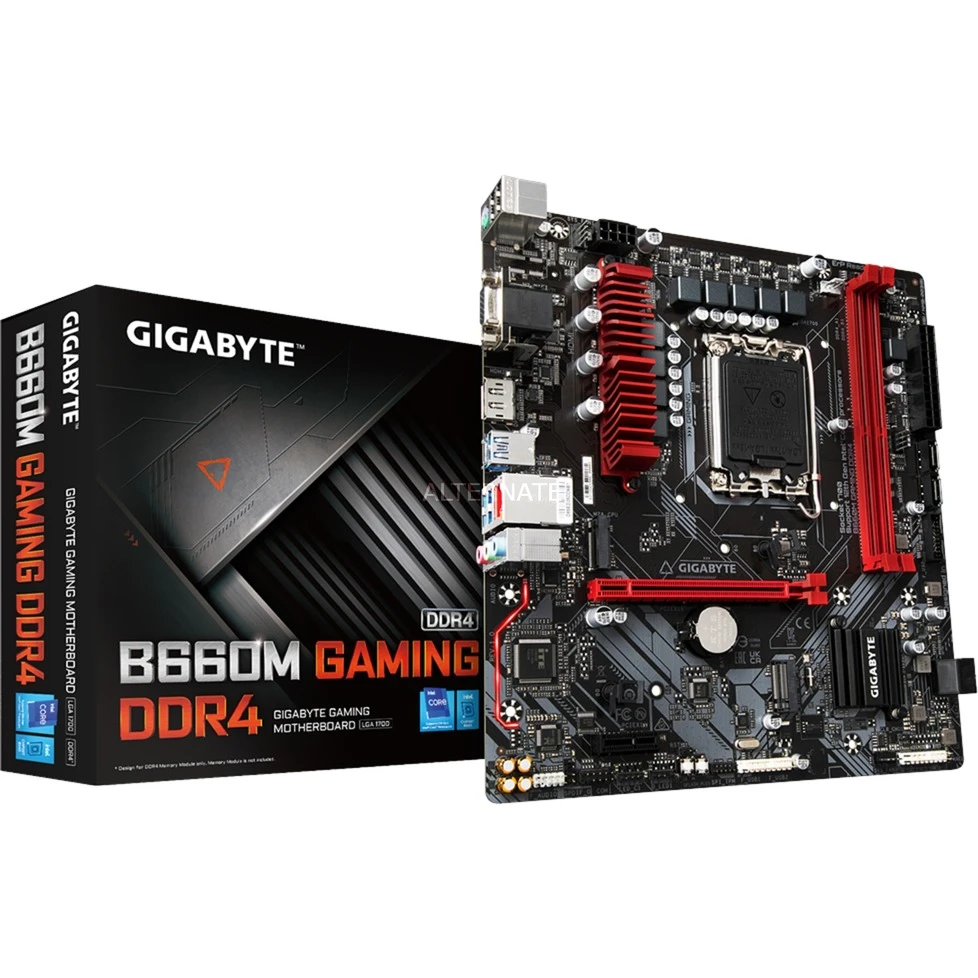 Sockel 1700 GIGABYTE B660M GAMING DDR4, Mainboard 1 Sockel 1700 GIGABYTE B660M GAMING DDR4, Mainboard