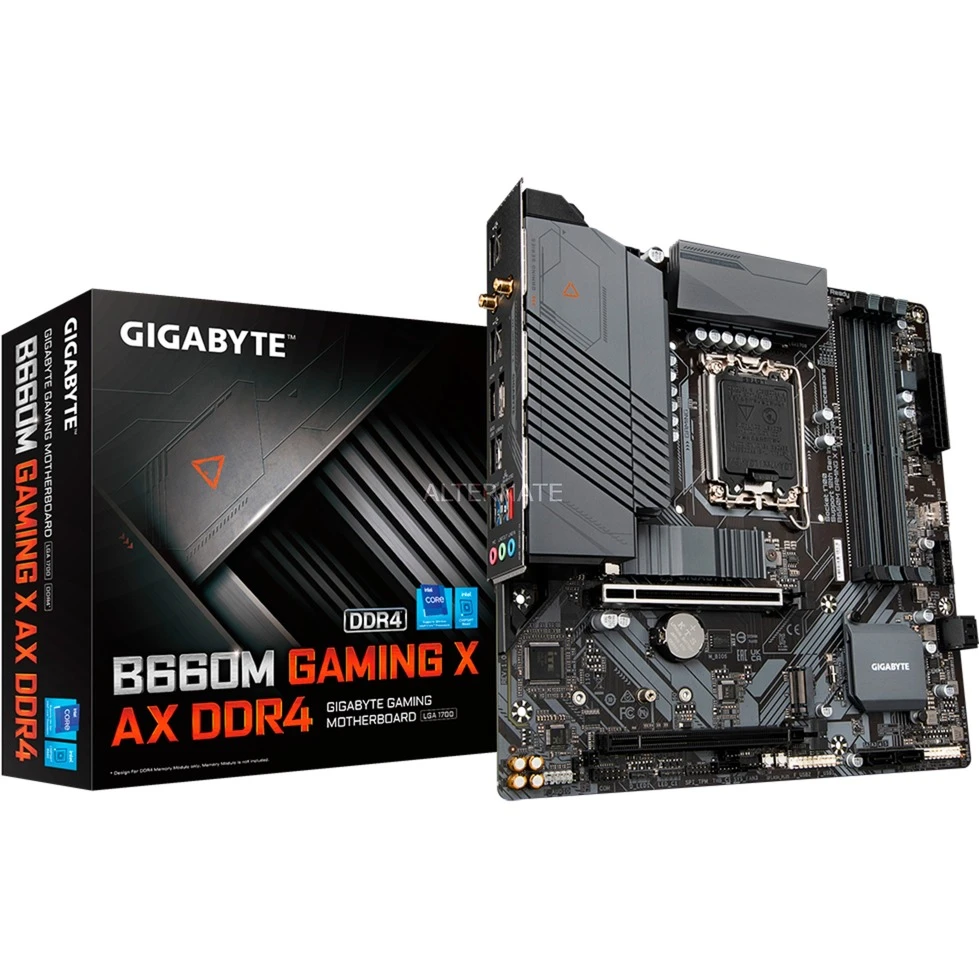 Sockel 1700 GIGABYTE B660M GAMING X AX DDR4, Mainboard 1 Sockel 1700 GIGABYTE B660M GAMING X AX DDR4, Mainboard
