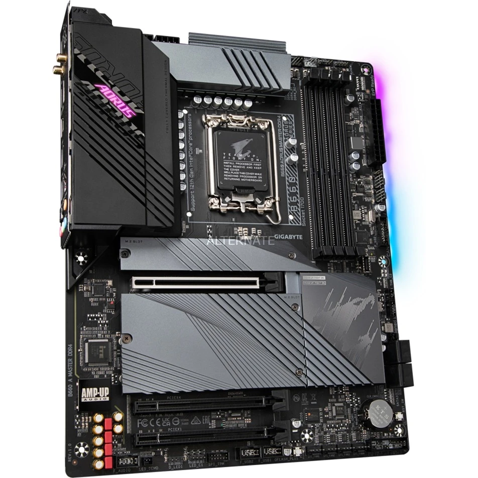 Sockel 1700 GIGABYTE B660 AORUS MASTER DDR4, Mainboard 3 Sockel 1700 GIGABYTE B660 AORUS MASTER DDR4, Mainboard – Bild 3
