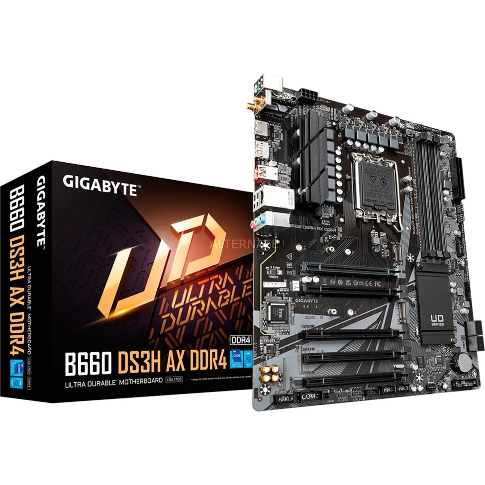 Sockel 1700 GIGABYTE B660 DS3H AX DDR4, Mainboard 1 Sockel 1700 GIGABYTE B660 DS3H AX DDR4, Mainboard