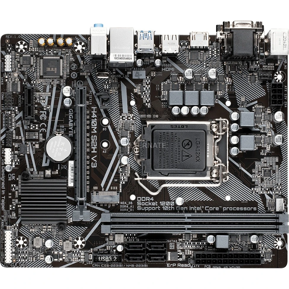 Sockel 1200 GIGABYTE H410M S2H V3, Mainboard 2 Sockel 1200 GIGABYTE H410M S2H V3, Mainboard – Bild 2