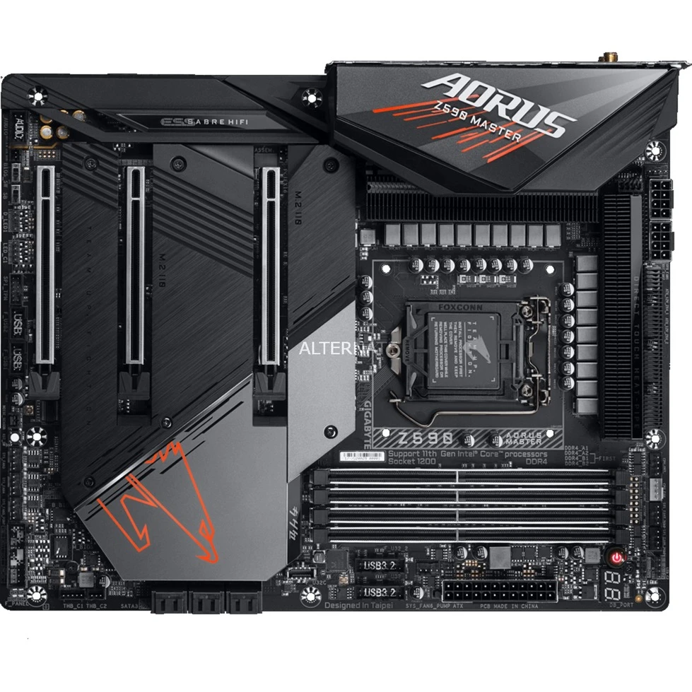 Sockel 1200 GIGABYTE Z590 AORUS MASTER, Mainboard 2 Sockel 1200 GIGABYTE Z590 AORUS MASTER, Mainboard – Bild 2