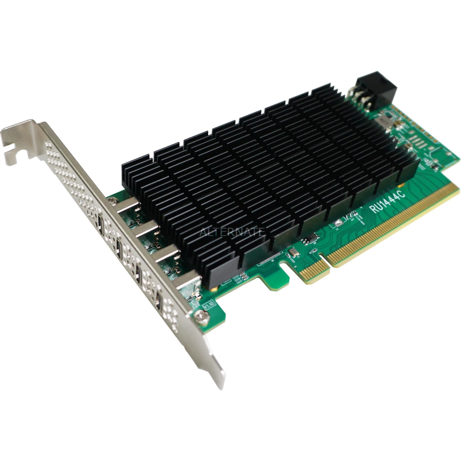 HighPoint RocketU 1444C PCIe 3.0x16 USB 3.2 Gen 2 20Gb/s, USB-Controller 1 HighPoint RocketU 1444C PCIe 3.0x16 USB 3.2 Gen 2 20Gb/s, USB-Controller