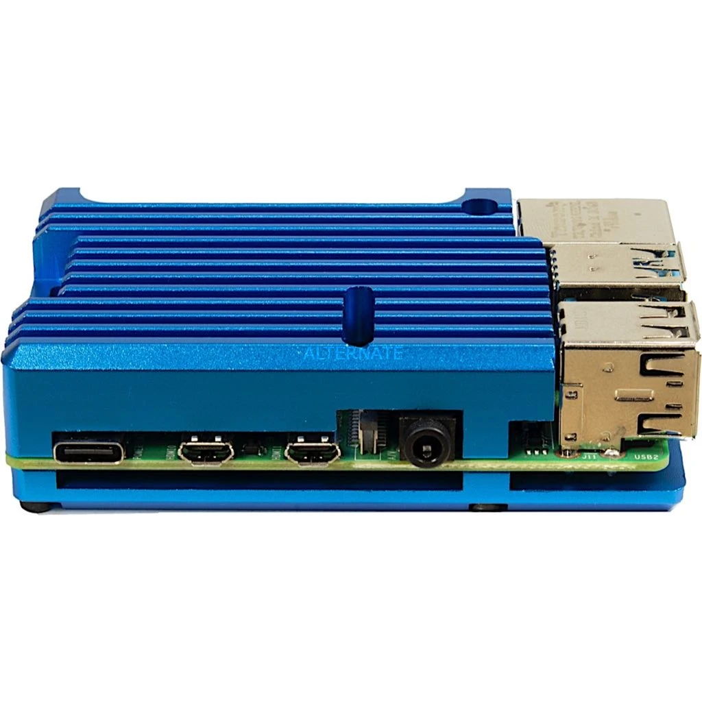 Inter-Tech ODS-721 Für Raspberry Pi 4B, Gehäuse (blau, Für Raspberry Pi 4 Modell B) – Bild 2