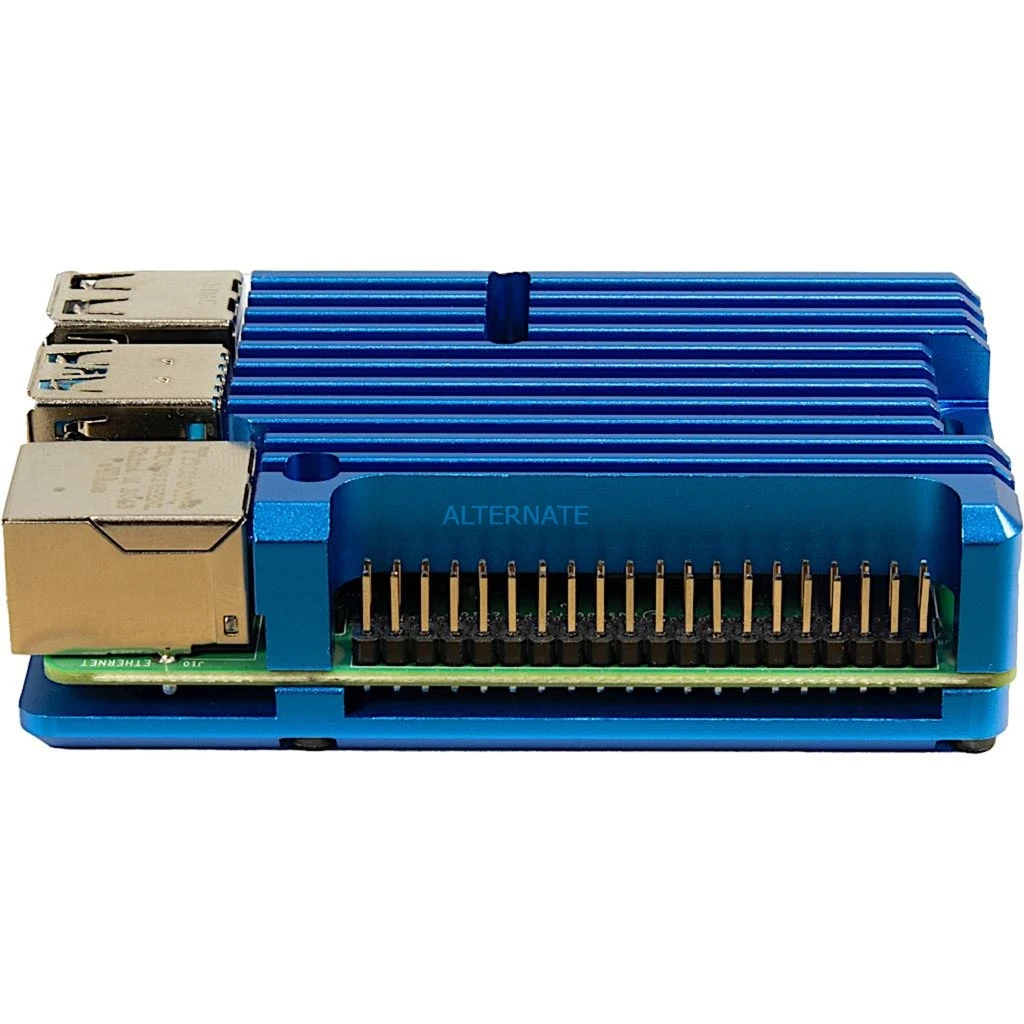 Inter-Tech ODS-721 Für Raspberry Pi 4B, Gehäuse (blau, Für Raspberry Pi 4 Modell B) – Bild 3