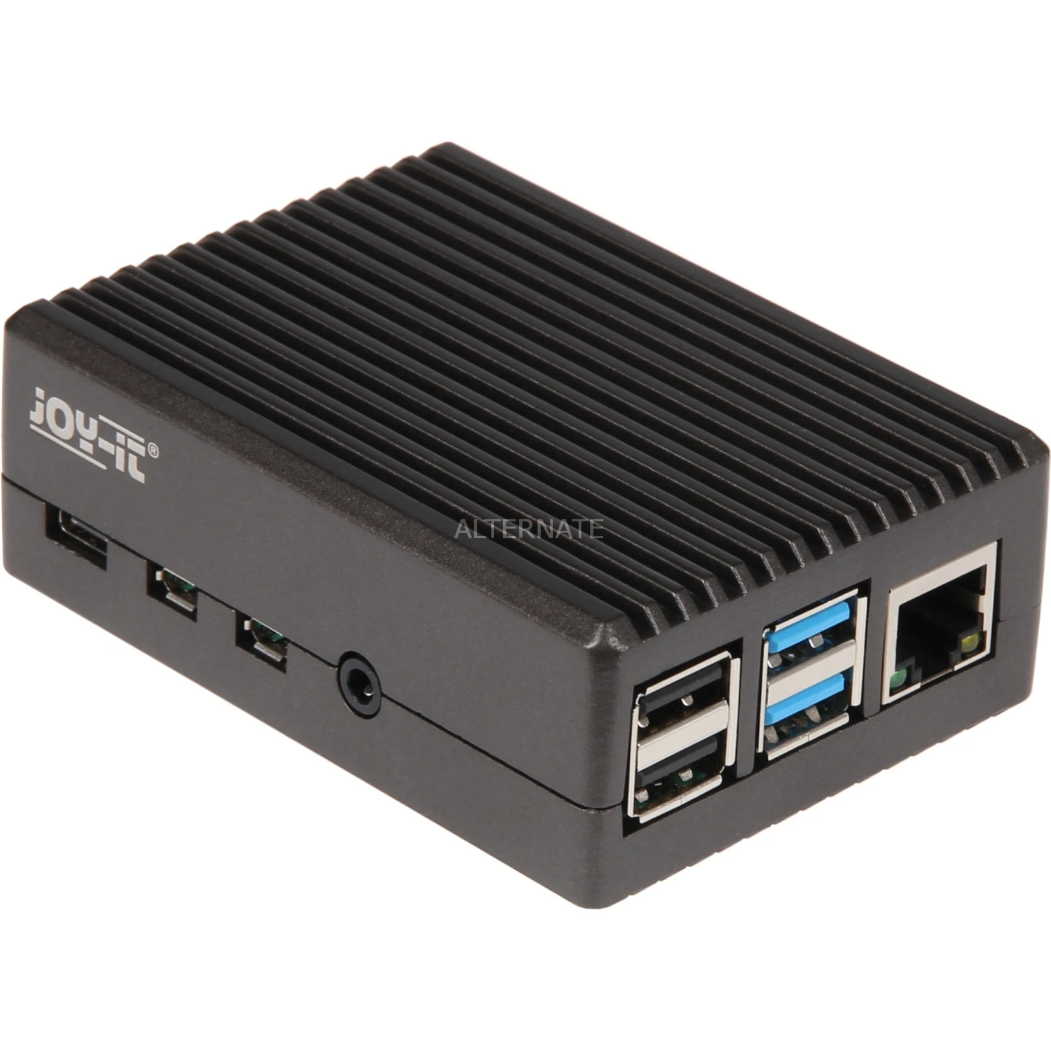 Joy-IT Aluminiumgehäuse Für Raspberry Pi 4 B (schwarz (matt)) – Bild 2