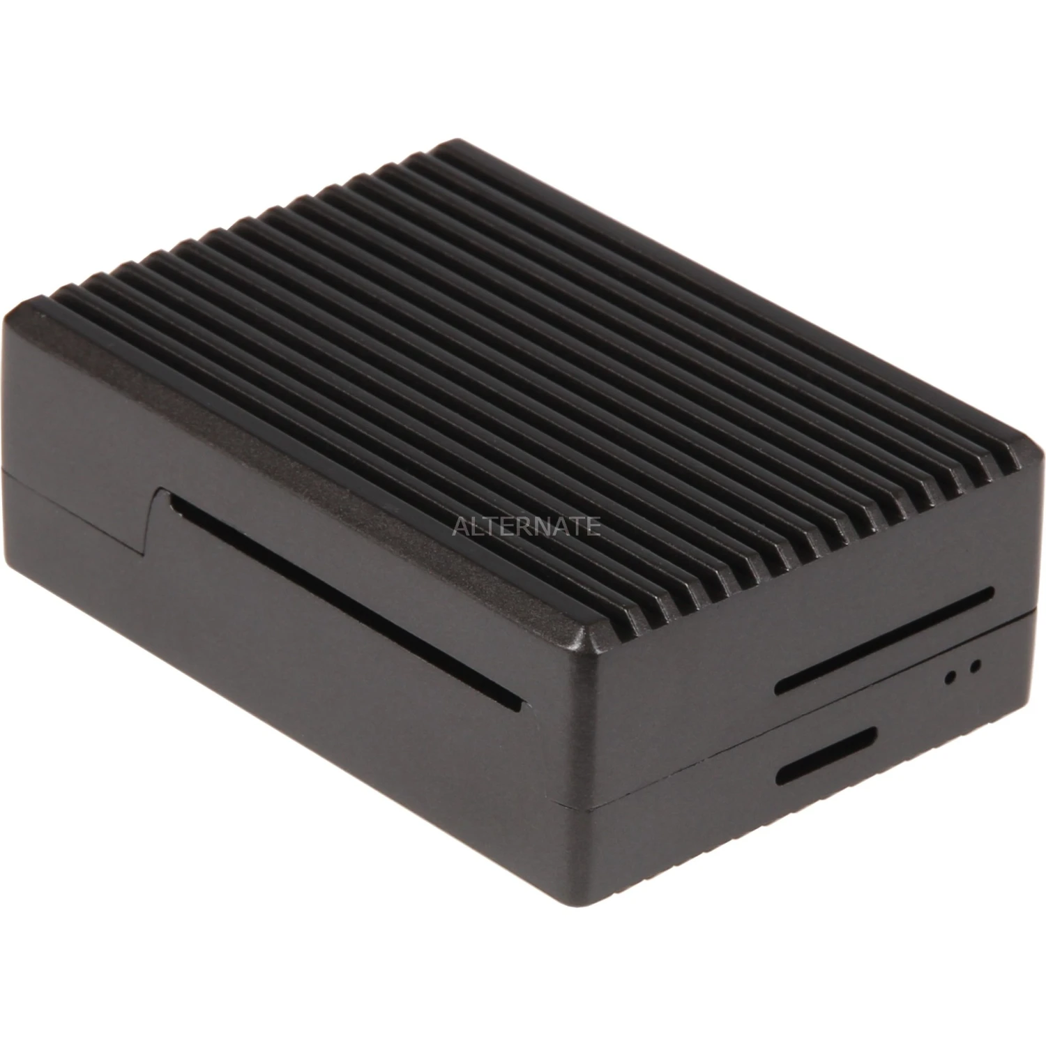 Joy-IT Aluminiumgehäuse Für Raspberry Pi 4 B (schwarz (matt)) – Bild 3