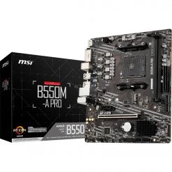 Sockel AM4 MSI B550M-A PRO, Mainboard (schwarz)