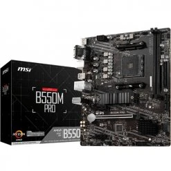 Sockel AM4 MSI B550M PRO, Mainboard (schwarz)