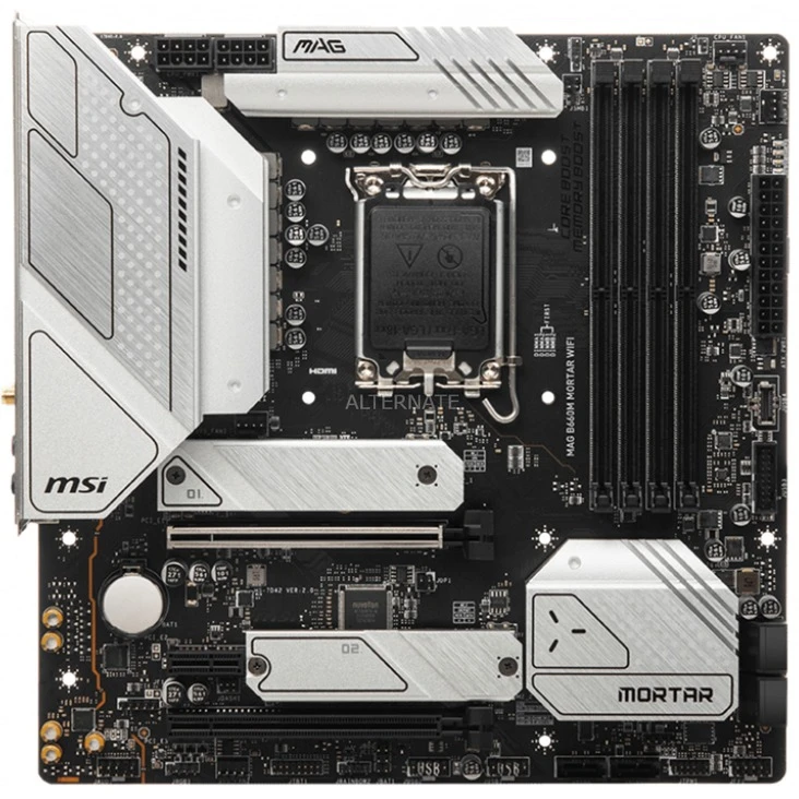 Sockel 1700 MSI MAG B660M MORTAR WIFI, Mainboard 2 Sockel 1700 MSI MAG B660M MORTAR WIFI, Mainboard – Bild 2