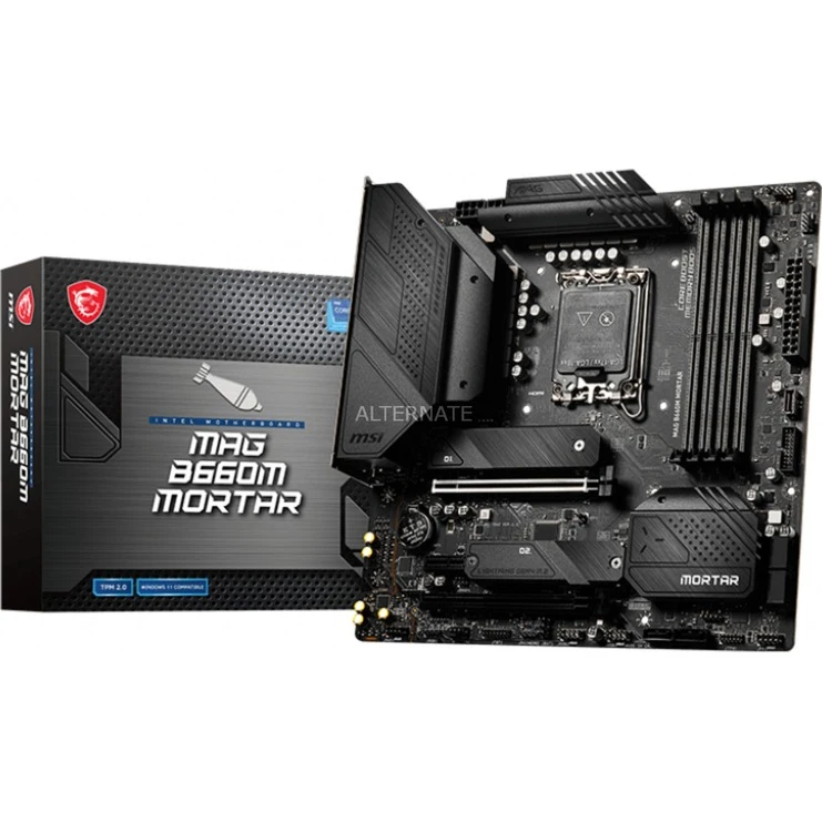 Sockel 1700 MSI MAG B660M MORTAR, Mainboard 1 Sockel 1700 MSI MAG B660M MORTAR, Mainboard