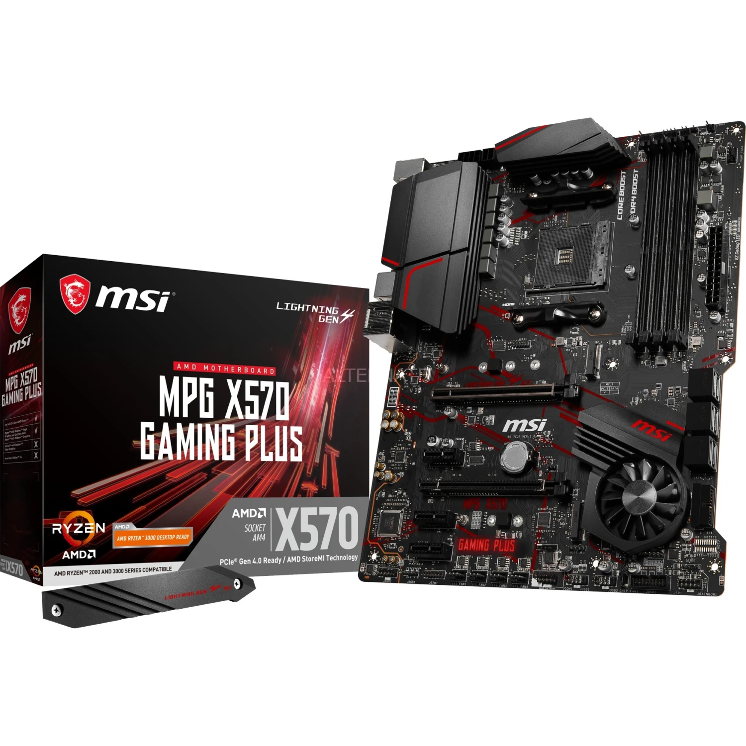 Sockel AM4 MSI MPG X570 GAMING PLUS, Mainboard (schwarz) 1 Sockel AM4 MSI MPG X570 GAMING PLUS, Mainboard (schwarz)