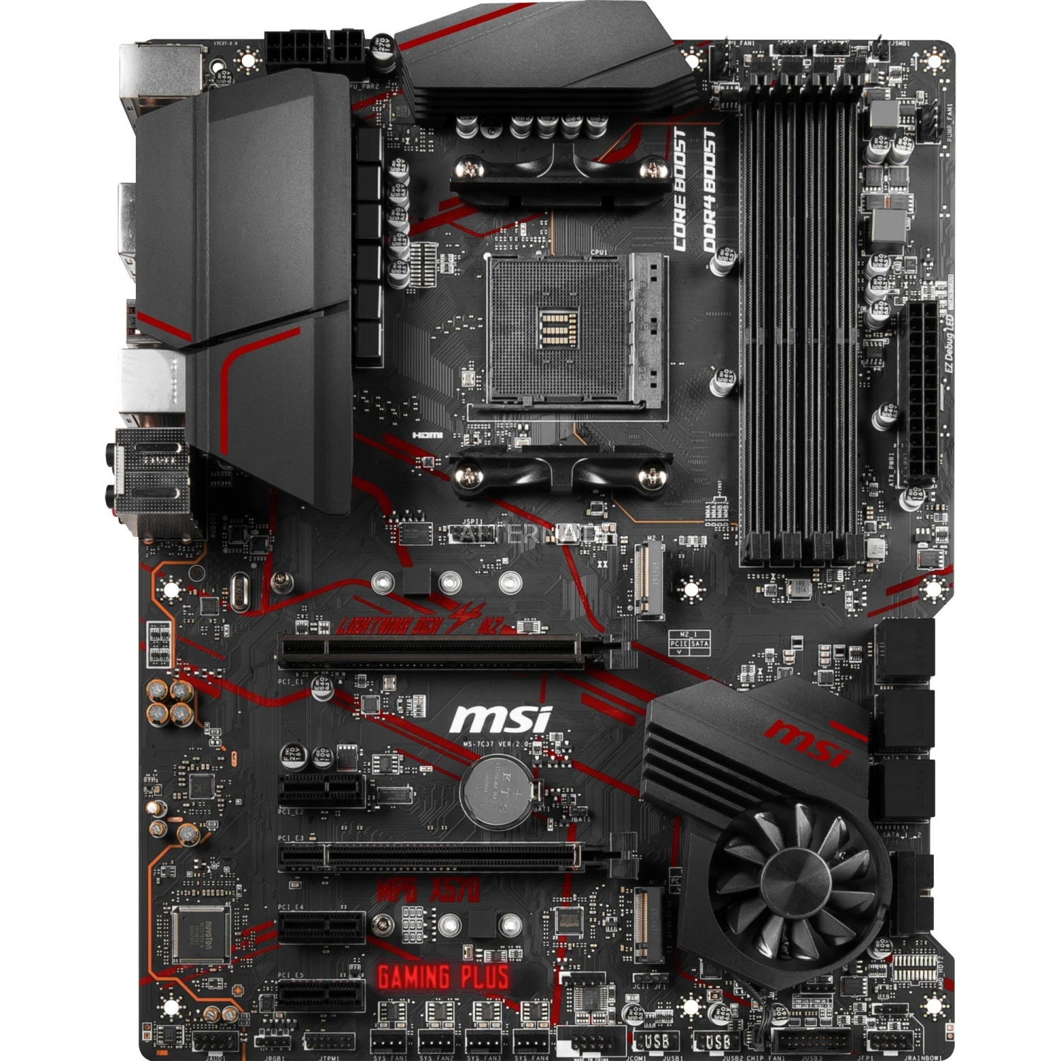 Sockel AM4 MSI MPG X570 GAMING PLUS, Mainboard (schwarz) 5 Sockel AM4 MSI MPG X570 GAMING PLUS, Mainboard (schwarz) – Bild 5