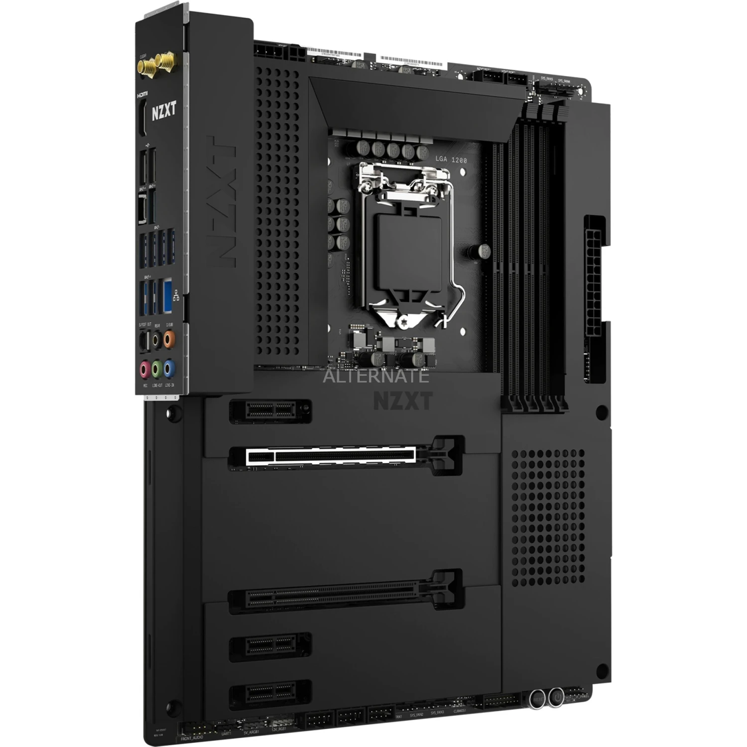 Sockel 1200 NZXT N7 Z590 Matte Black, Mainboard (schwarz (matt)) 1 Sockel 1200 NZXT N7 Z590 Matte Black, Mainboard (schwarz (matt))