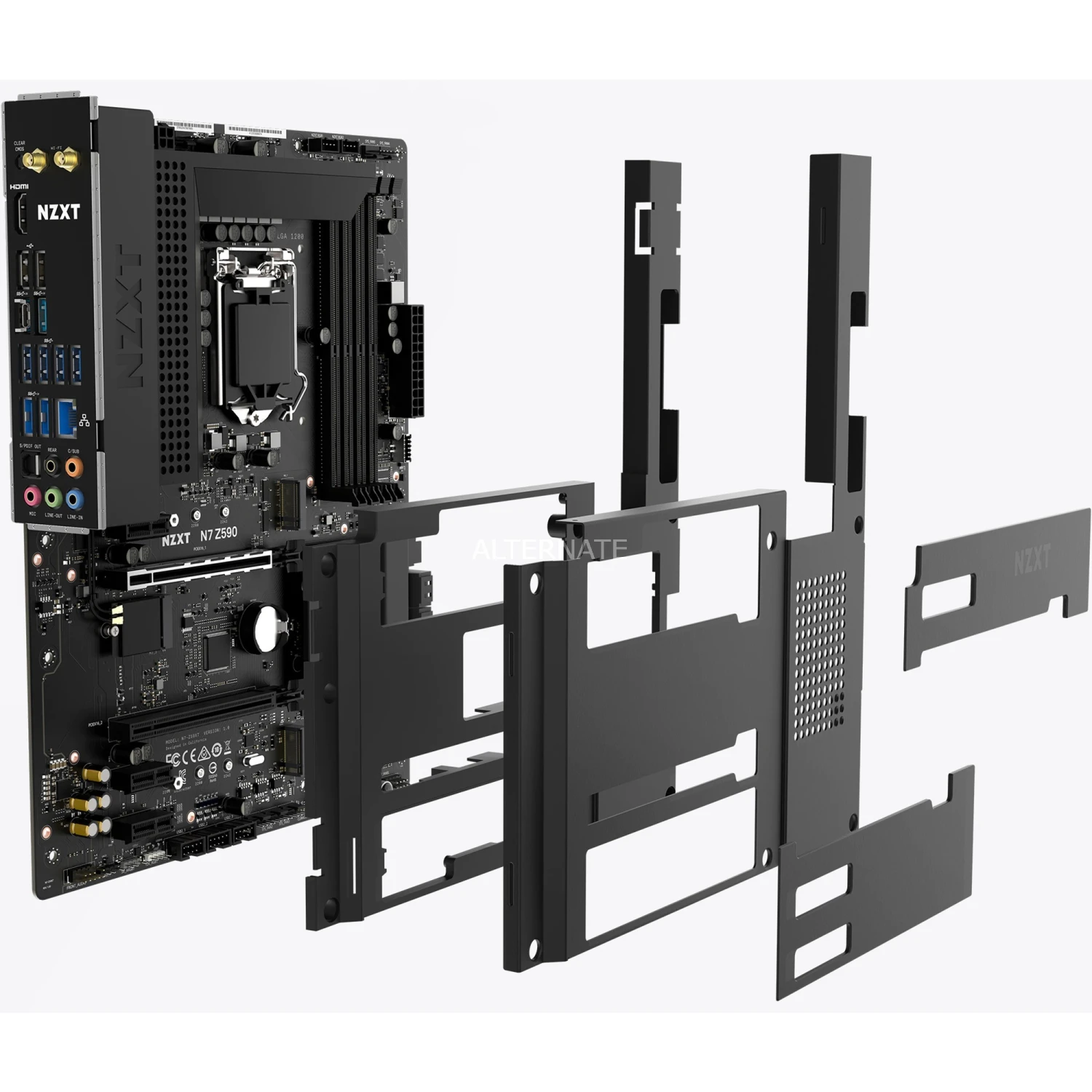 Sockel 1200 NZXT N7 Z590 Matte Black, Mainboard (schwarz (matt)) 5 Sockel 1200 NZXT N7 Z590 Matte Black, Mainboard (schwarz (matt)) – Bild 5