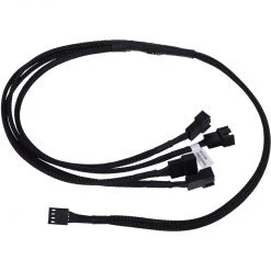Mainboard Zubehör Phobya Y-Kabel 4Pin PWM > 4x 4Pin PWM (schwarz, 60cm)