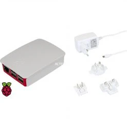 Raspberry Pi Foundation Offizielles Raspberry Gehäuse & Netzteil Bundle, Set (weiß)