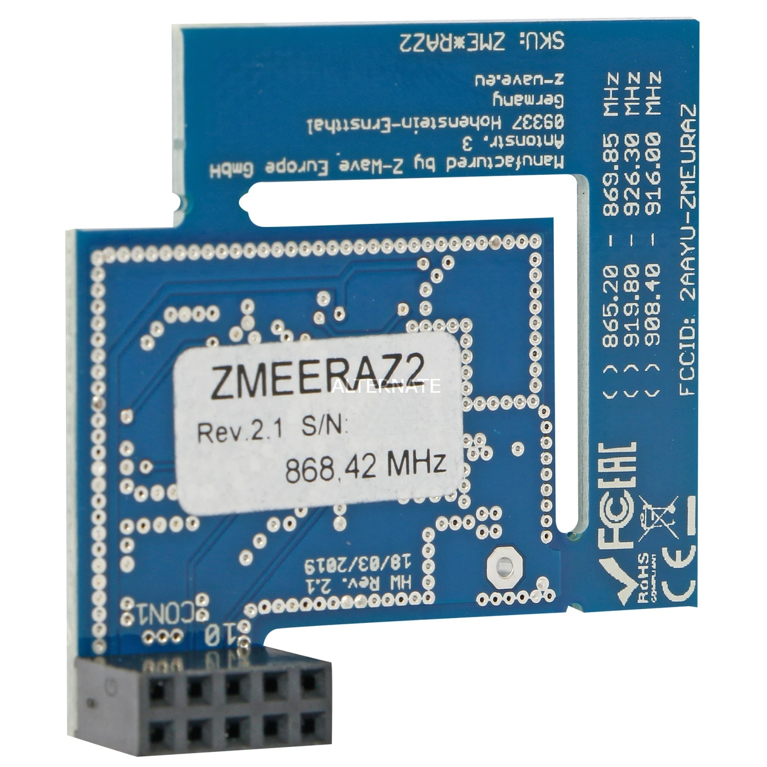 Raspberry Pi Z-Wave.Me RaZberry 2, Empfänger 1 Raspberry Pi Z-Wave.Me RaZberry 2, Empfänger