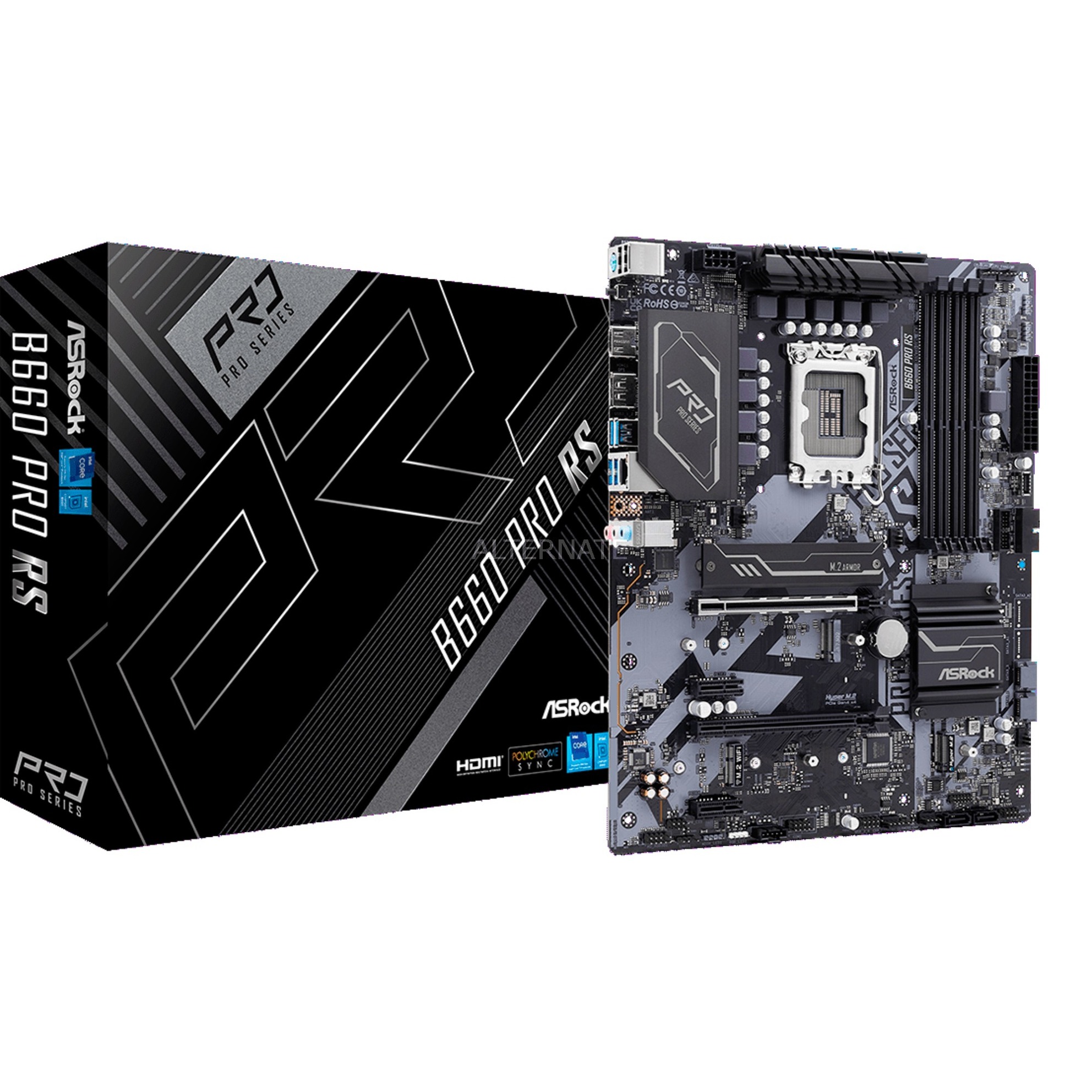 Mainboards Verkaufsgeschäft -Mainboards Verkaufsgeschäft ASRock B660 PRO RS Mainboard@@1808816